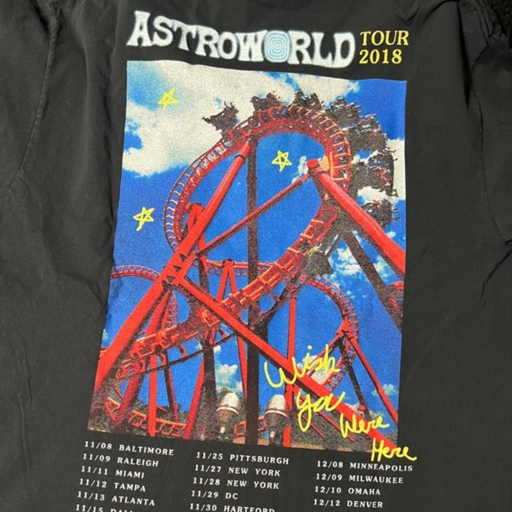 Travis Scott Astroworld 2018 Merch Graphic T-Shirt